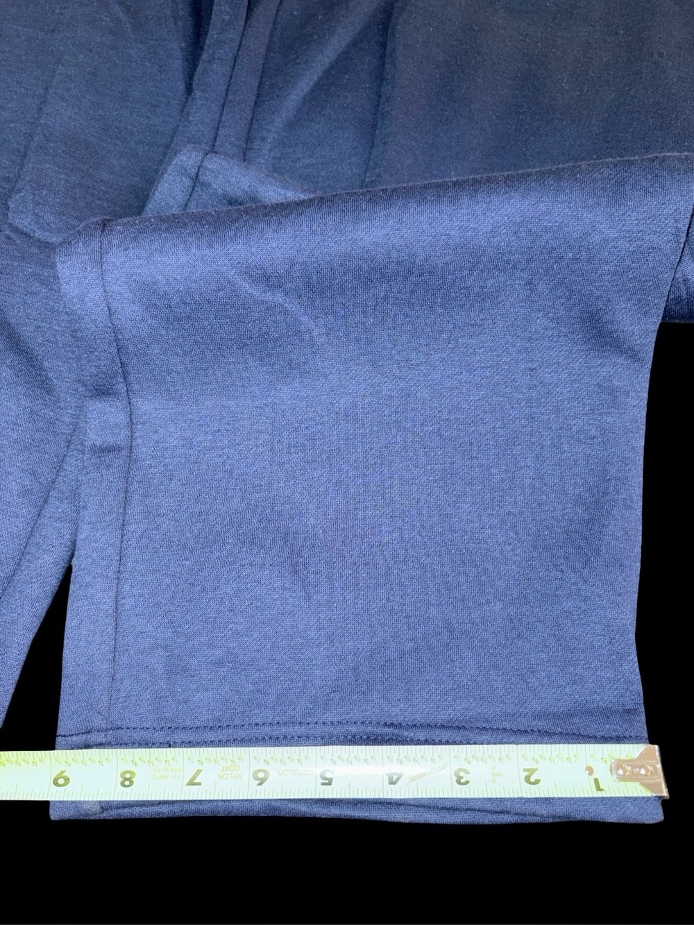 NWT HODO Navy Blue Wide Leg Sweatpants Lounge Pants Size L Tall 34” Inseam - Picture 7 of 7